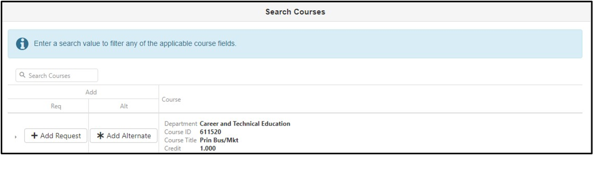 Search Courses